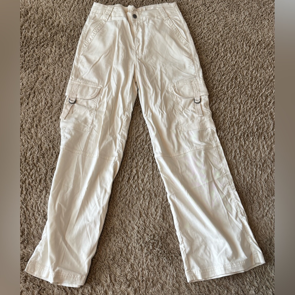 Stylish Cream Cargo Pants